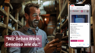 Etikettenscan mit DWINER für Weinlabels